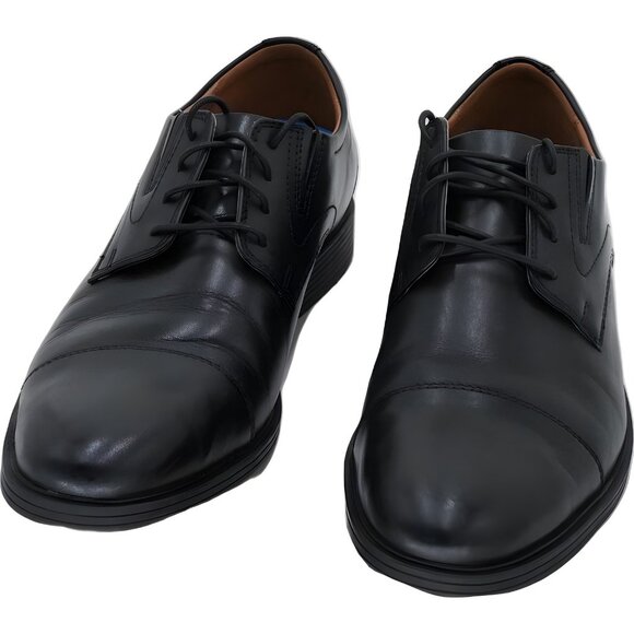 Clarks Whiddon Cap-Toe Oxford Dress Shoes Black Men\'s US 10.5M